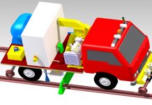 Self-propelled vehicle can replace manual railway track scavenging Self-propelled vehicle can replace manual railway track scavenging