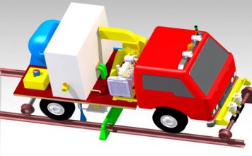 Self-propelled vehicle can replace manual railway track scavenging Self-propelled vehicle can replace manual railway track scavenging
