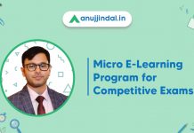 Anujjindal.in Platform Introduces Micro E-learning Program for Competitive Exams Anujjindal.in Platform Introduces Micro E-learning Program for Competitive Exams