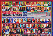 World Peace is Need of the Hour: Said – Dr. RajaRao Pagidipalli & Prof. Dr VJE Caroline in World Peace Summit 2023 Dr. RajaRao Pagidipalli, Prof. Dr VJE Caroline, World Peace Summit 2023, 2nd Edition of 18-Day World Peace Summit 2023, World Peace,