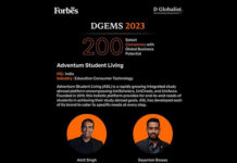 UniScholars’ Parent Adventum Student Living Recognised Among Forbes Select Companies with Global Business Potential at DGEMS 2023