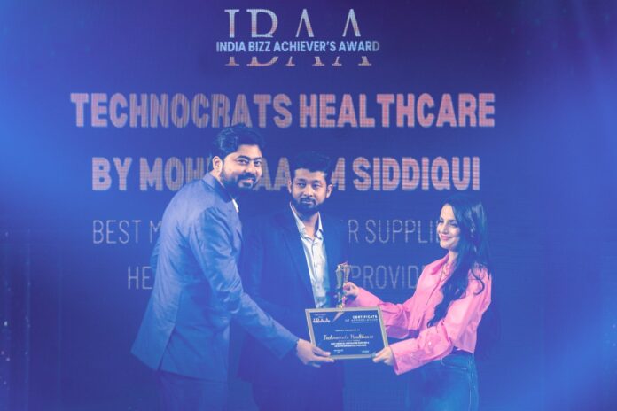 Technocrats Healthcare, India Bizz Achiever’s Awards 2023, Craftworld Events, Ameesha Patel, Best Medical Ventilator Supplier & Healthcare Service Provider, Mohd Saalim Siddiqui,