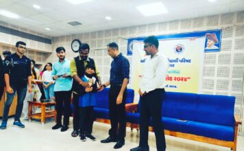 Proud Moment for T.M. Patel International School: Meghan Kunal Pawar Honored by ABVP Surat Mahanagar 2024