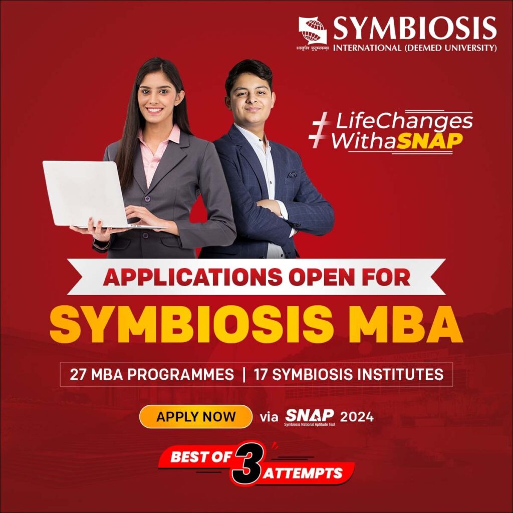 Symbiosis MBA Admissions are Now Open via SNAP Test 2024 - The Indian ...