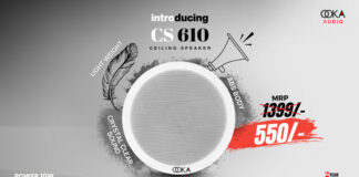 Ooka Launches the All-New Bharat-made ABS Ceiling Speaker in 10W – Powerful Sound, Unbeatable Price @ ₹550 Only