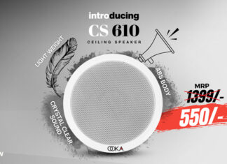 Ooka Launches the All-New Bharat-made ABS Ceiling Speaker in 10W – Powerful Sound, Unbeatable Price @ ₹550 Only